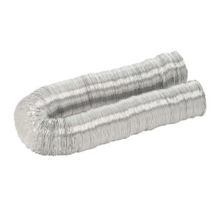 1 of F0450 Deflect-O Supurr-Flex 4" X 50' Dryer Aluminum Multi-layered Metall...
