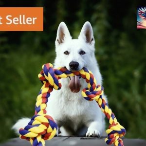 BLINCOO pet toys for dogs rope toy, 48 inch 6 knots Interactive!