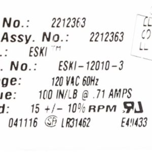 OEM Genuine Part 1 of WP2212363 - MOTOR