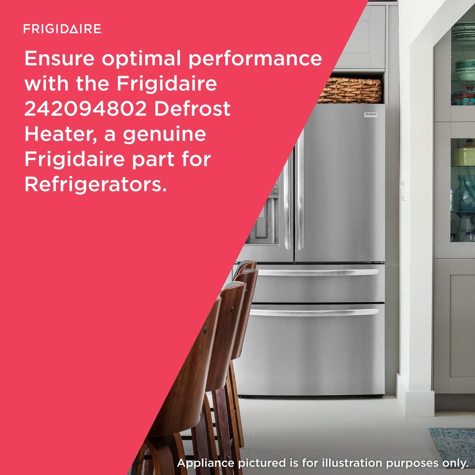 1 of 242094802 Frigidaire Defrost Heater OEM Replacement, NEW FAST SHIP Fits ... - Image 7