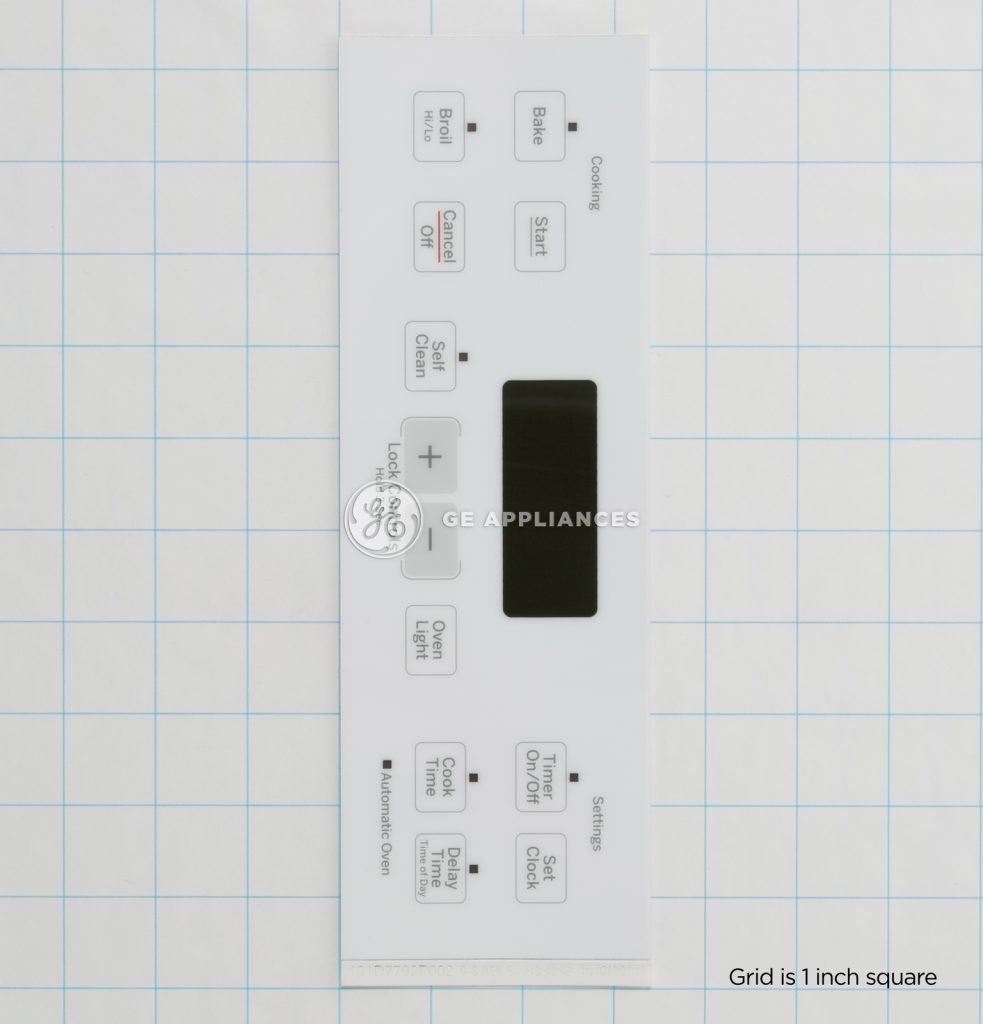 1 of WB27T11512 GE Oven Faceplate Graphics (WW) OEM Replacement, NEW FAST SHI...
