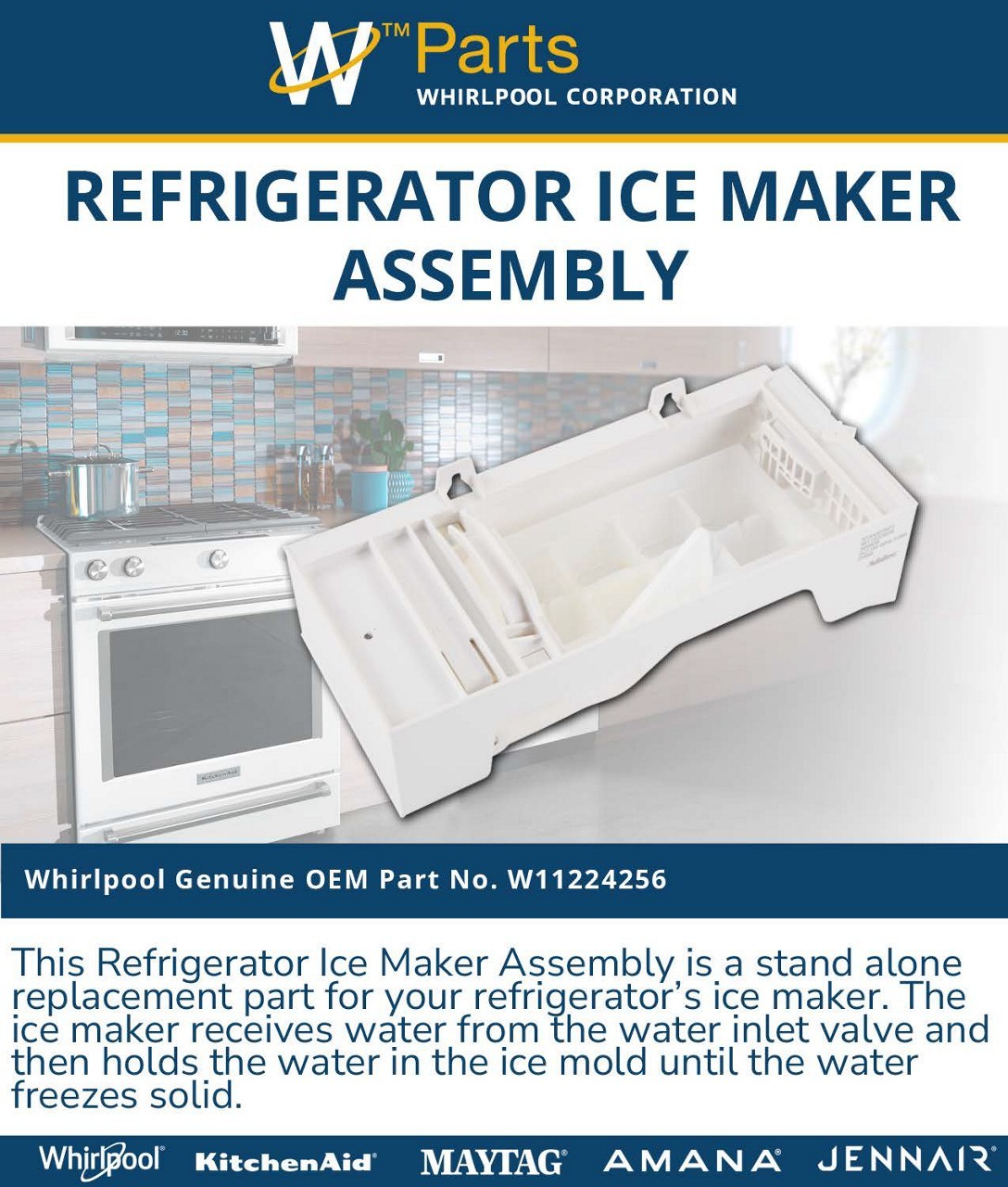 OEM Genuine Part 1 of W11700250 - ICEMAKER - Image 8