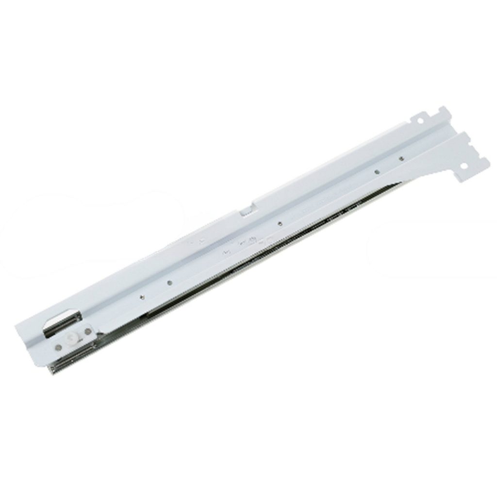 OEM Genuine Part 1 of WR72X39426 - WHITE FREEZER LOWER BASKET SLIDE AND BRACK...