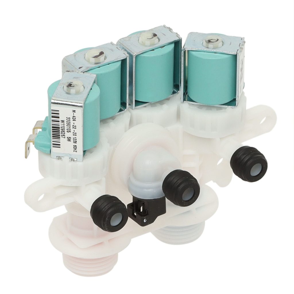 1 of W11165546 Whirlpool Washer Water Inlet Valve OEM Replacement, NEW FAST S...