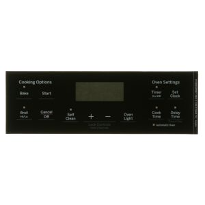 1 of WB07X26647 GE Oven Faceplate Graphics (BK) OEM Replacement, NEW FAST SHI...
