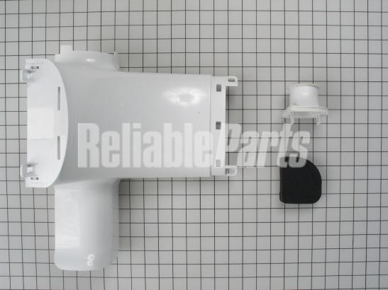 1 of WR49X10091 GE Refrigerator Fresh Food Damper Inlet Cover Kit OEM Replace... - Image 5