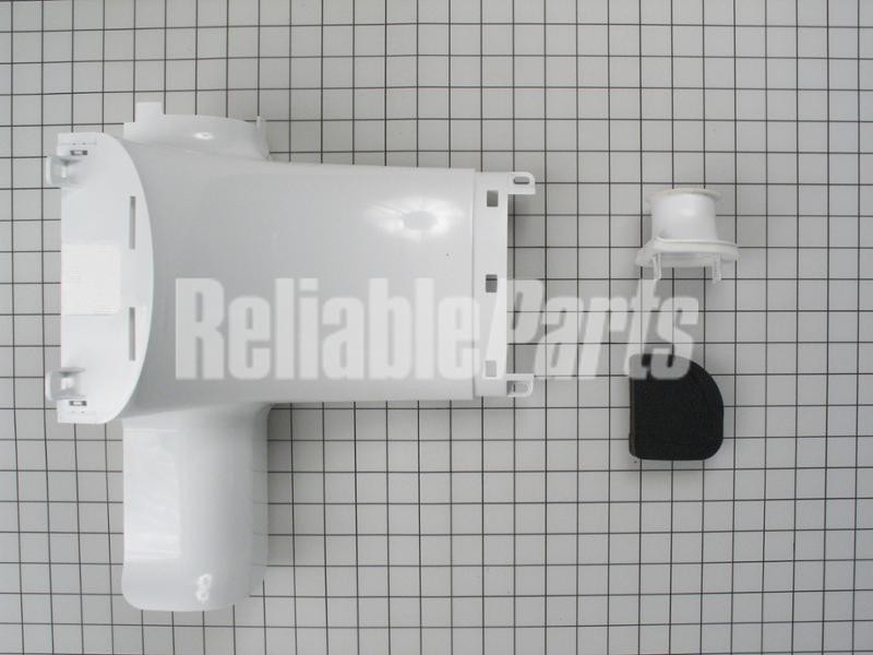 1 of WR49X10091 GE Refrigerator Fresh Food Damper Inlet Cover Kit OEM Replace...