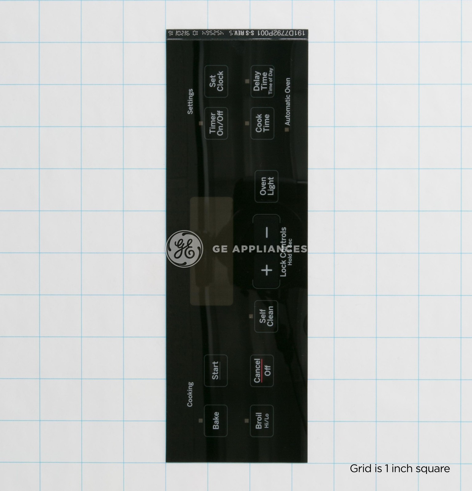 OEM Genuine Part 1 of WB27T11511 GE Oven Black Faceplate Graphics - Image 4