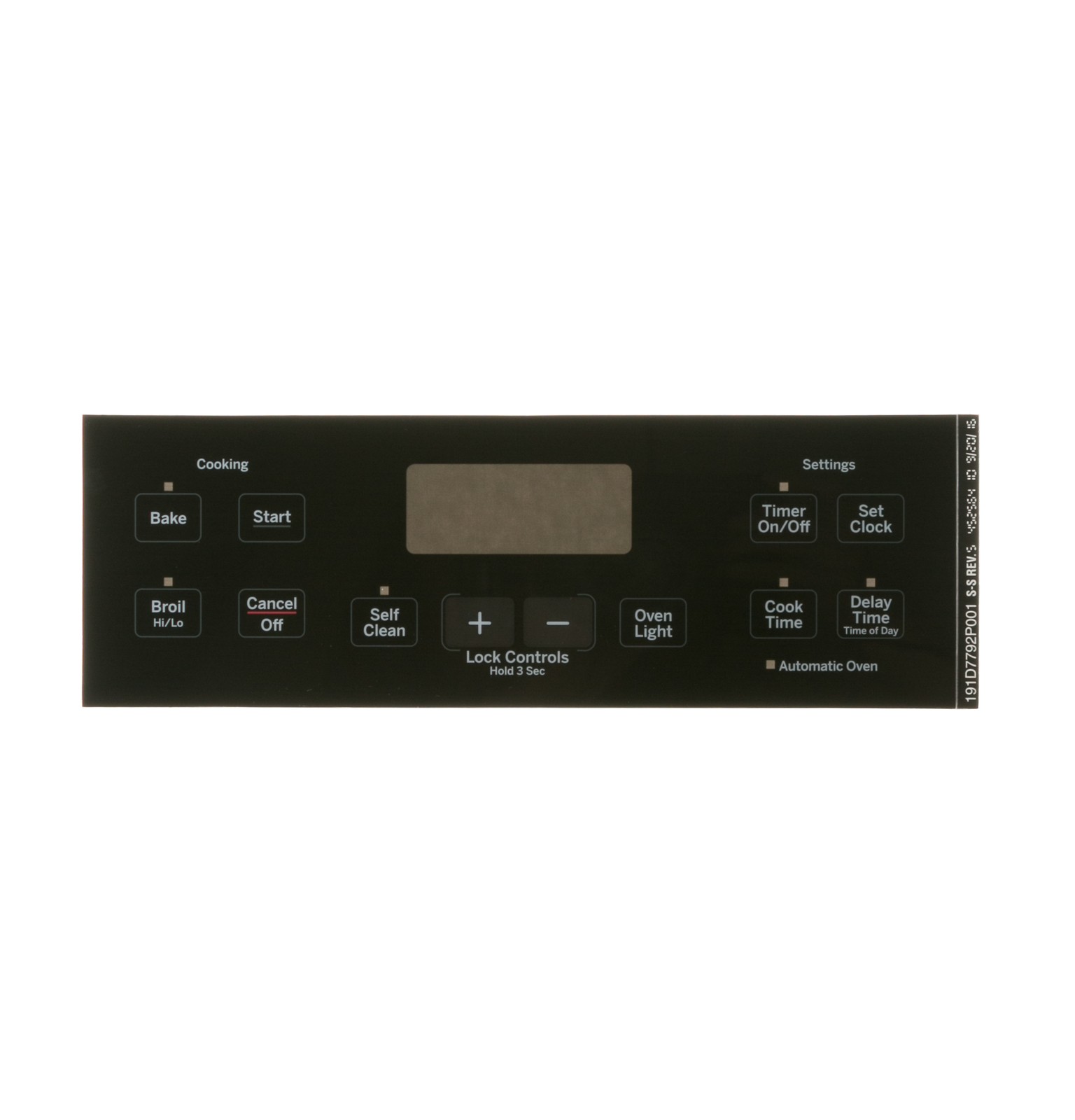 OEM Genuine Part 1 of WB27T11511 GE Oven Black Faceplate Graphics - Image 5