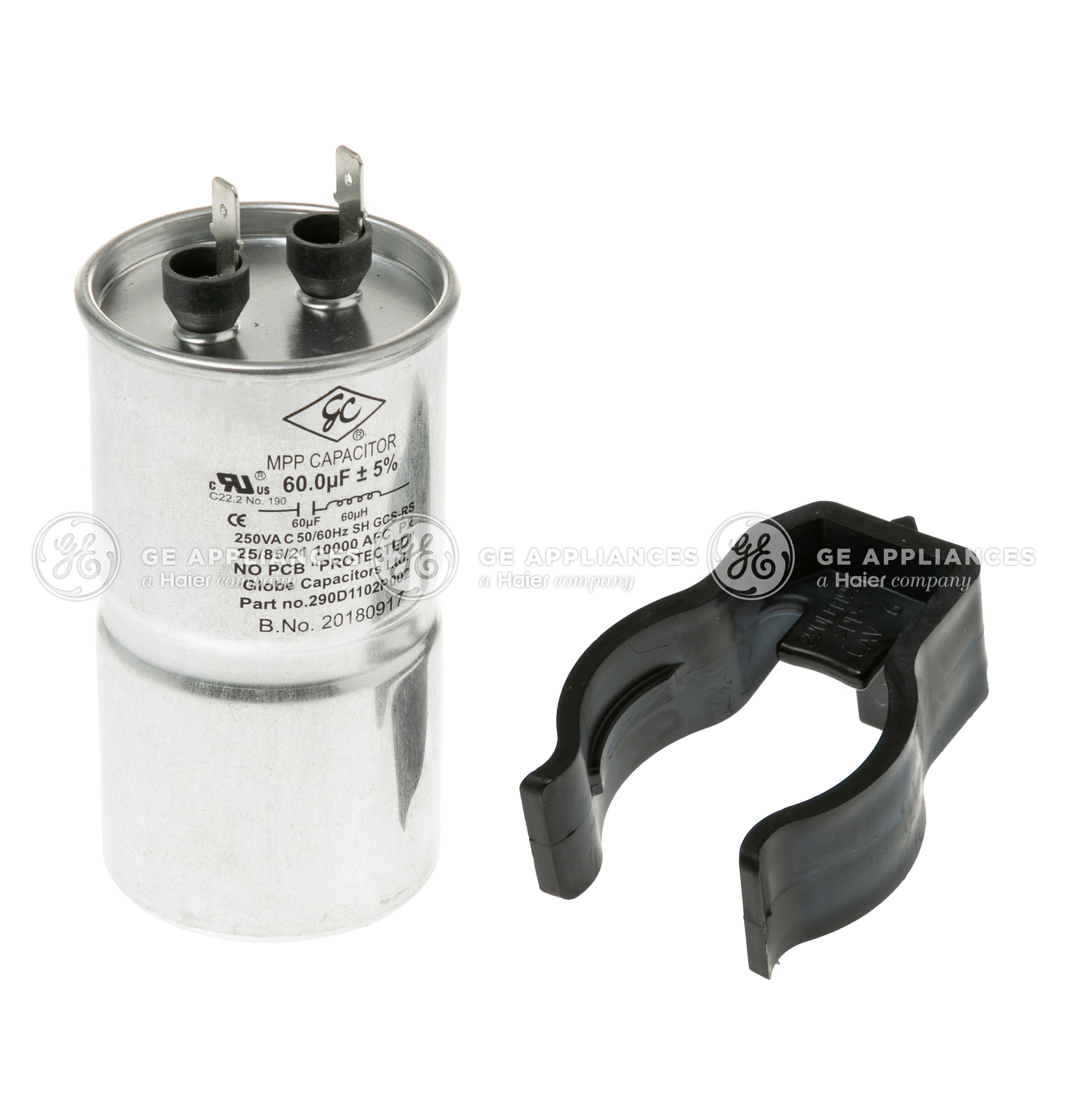 OEM Genuine Part 1 of WH12X27614 - KIT BRACKET CAPACITOR