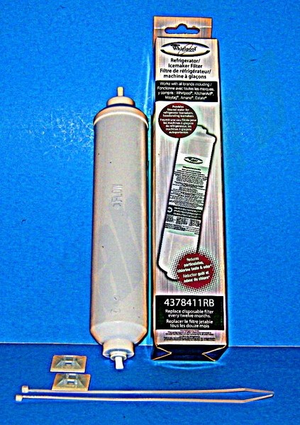 1 of 4378411RB Whirlpool Refrigerator In-Line Ice and Water Filter OEM Replac... - Image 11