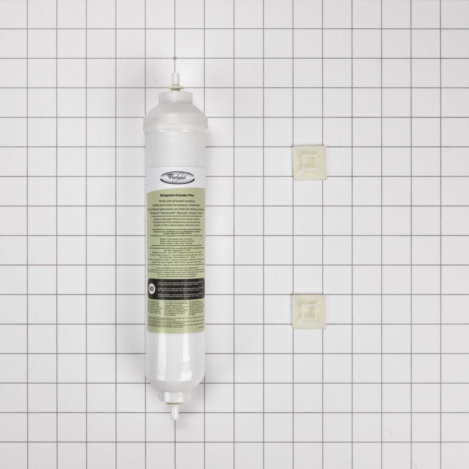 1 of 4378411RB Whirlpool Refrigerator In-Line Ice and Water Filter OEM Replac... - Image 3