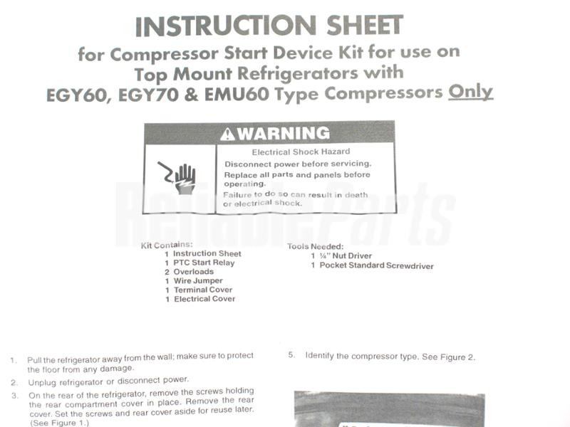 1 of 8201769 Whirlpool Refrigerator Compressor Relay Overload Start Device OE... - Image 3