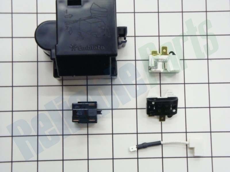 1 of 8201769 Whirlpool Refrigerator Compressor Relay Overload Start Device OE... - Image 8