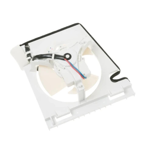 1 of WR60X25786 GE Refrigerator Condenser Fan & Housing Assembly OEM Replacem...