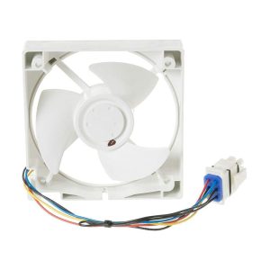 1 of WR60X25858 GE Refrigerator Evaporator Fan Motor OEM Replacement, NEW FAS...
