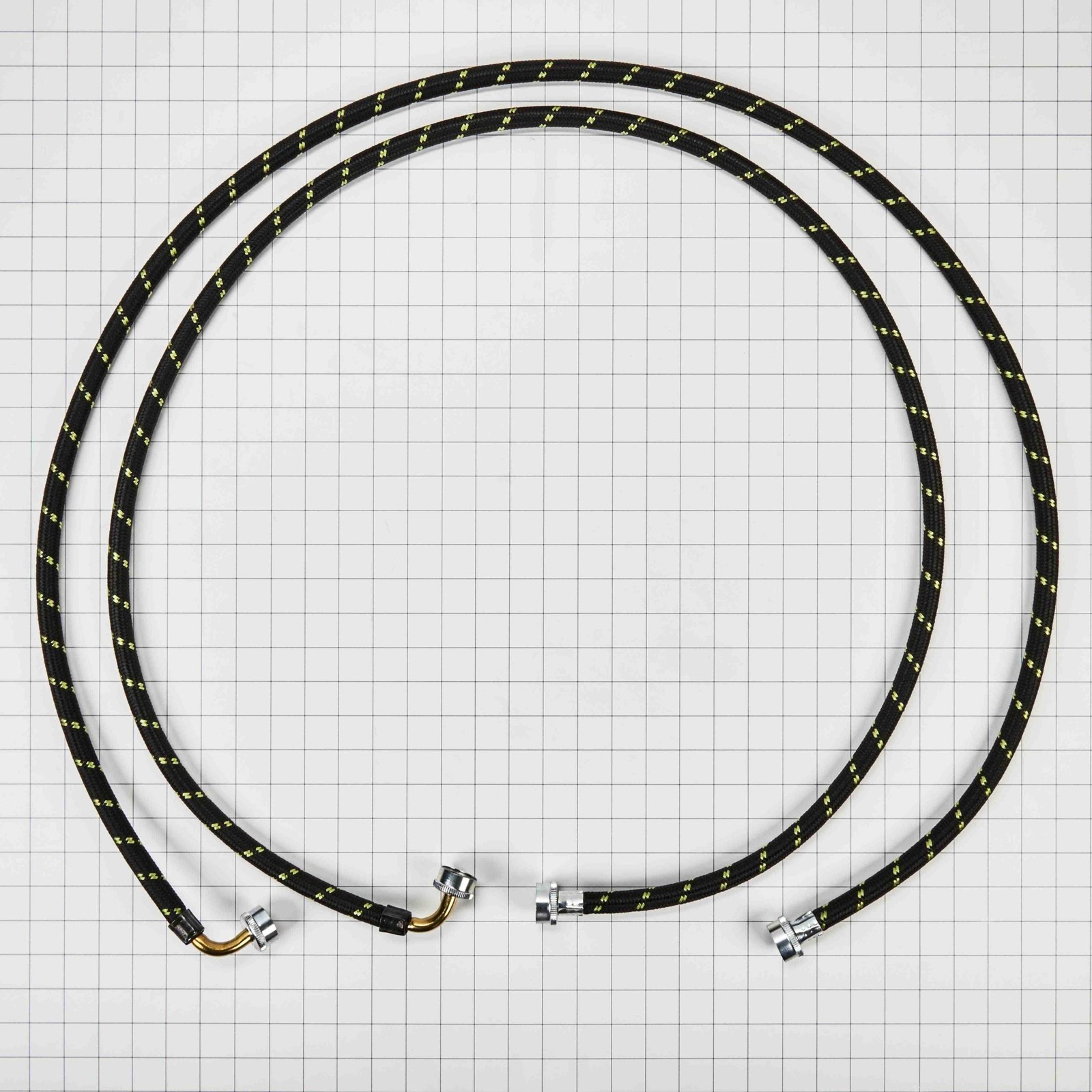 1 of 8212638RC Whirlpool 6' 90 Deg Gooseneck Nylon Braid Washer Fill Hose Kit... - Image 3