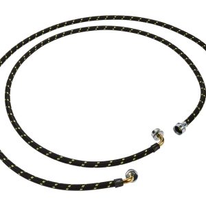 1 of 8212638RC Whirlpool 6' 90 Deg Gooseneck Nylon Braid Washer Fill Hose Kit...