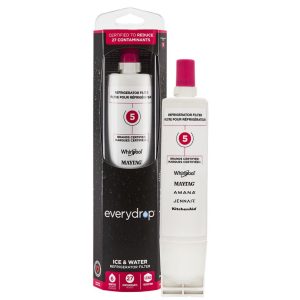 1 of EDR5RXD1 Whirlpool Refrigerator Ice and Water Filter 5 (Pink) OEM Replac...