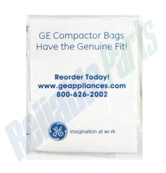1 of WC60X5015 GE 12" Trash Compactor Bags 12 Pack OEM Replacement, NEW FAST ... - Image 7