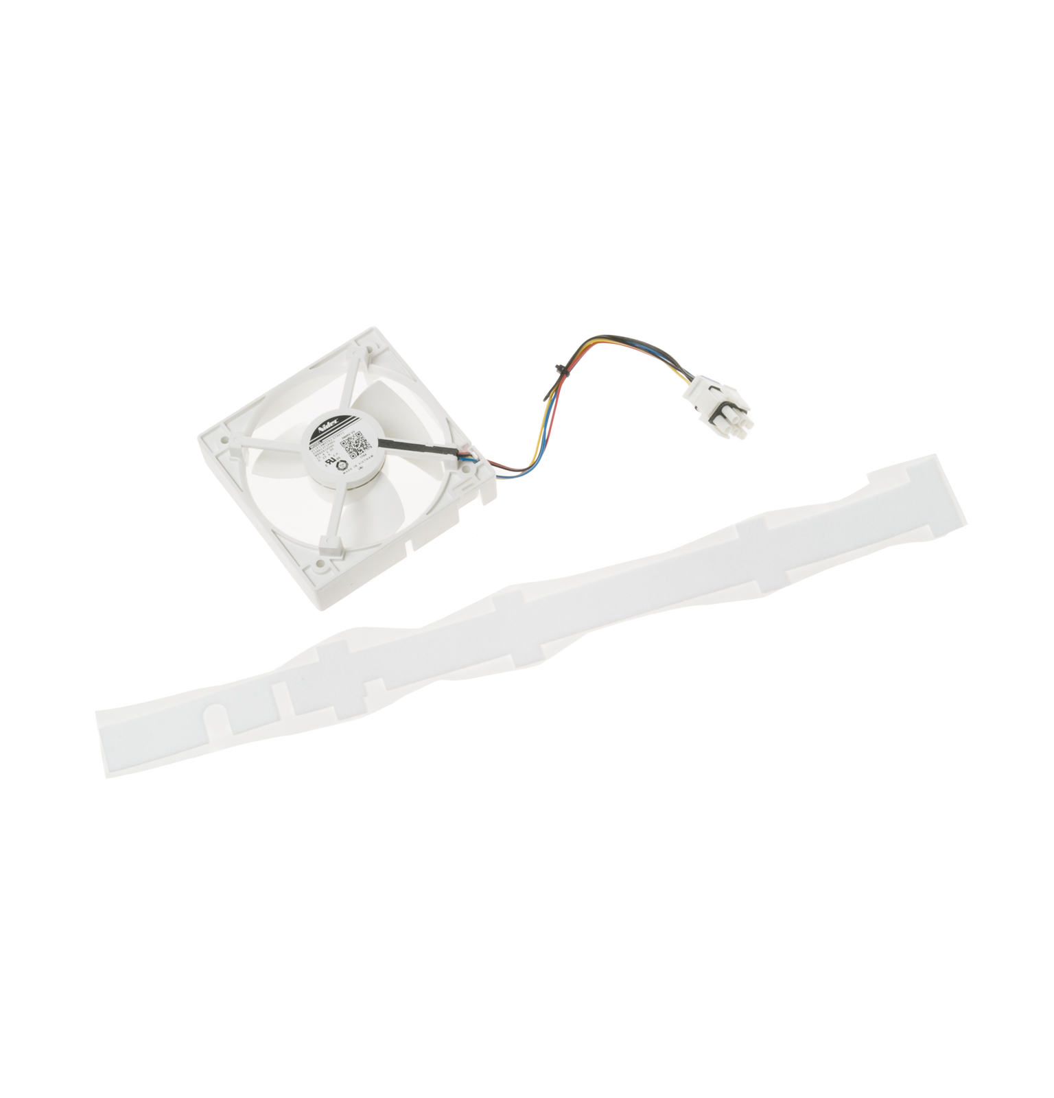 1 of WR60X10352 GE Refrigerator Fan and Felt Assembly OEM Replacement, NEW FA...