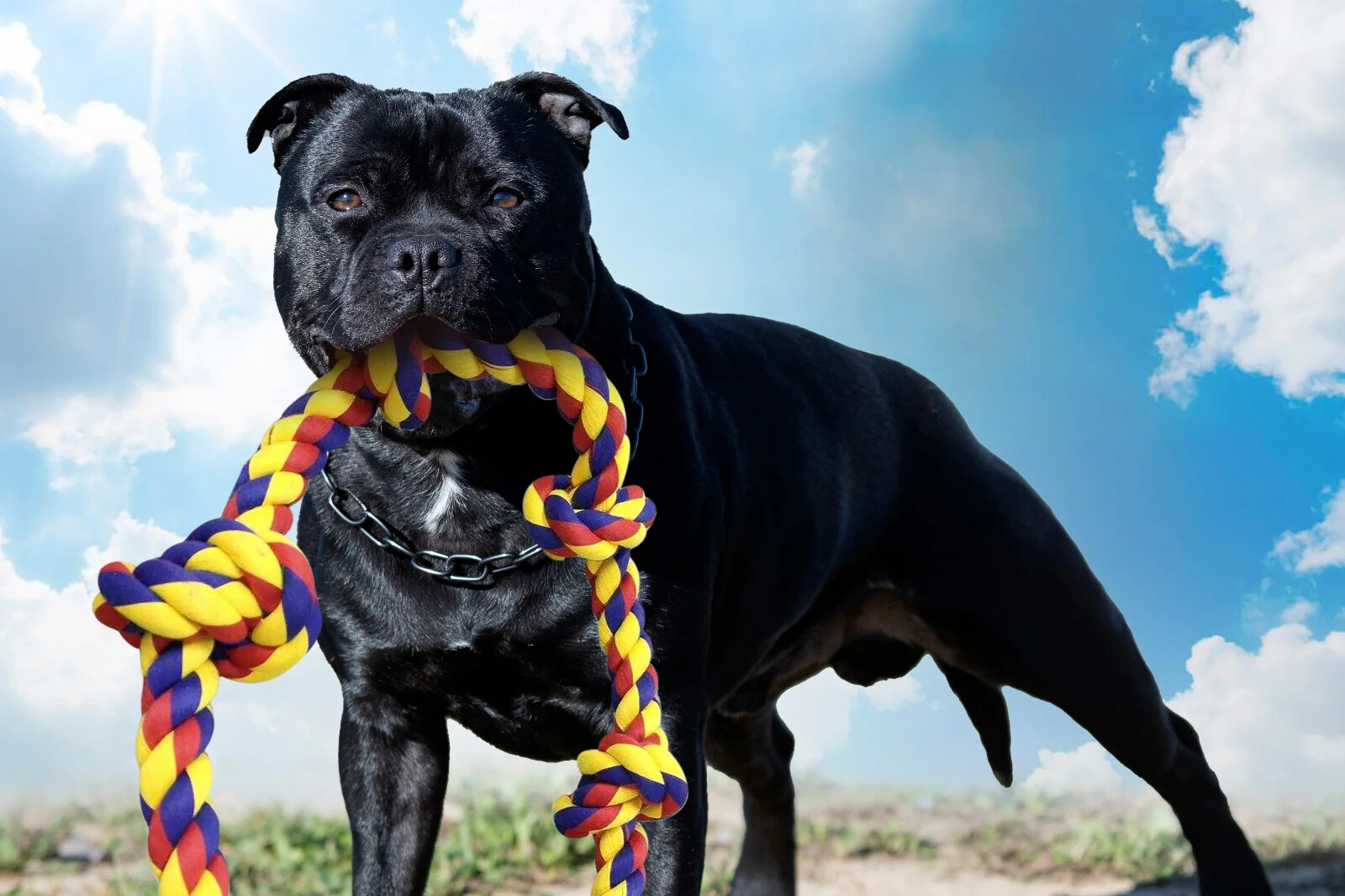Giant Dog Rope Toy for Large Dogs - 48 Inch, 6 knots Interactive durable toy - Image 8