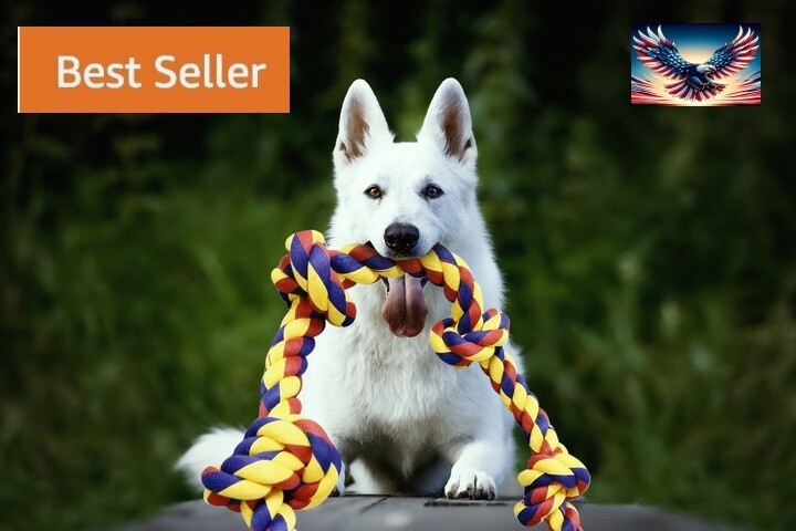 Giant Dog Rope Toy for Large Dogs - 48 Inch, 6 knots Interactive durable toy