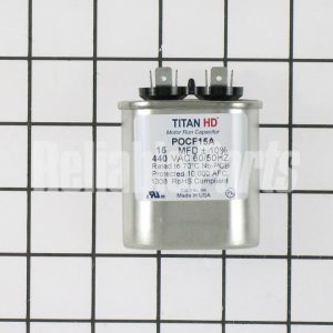 1 of POCF15A Packard Titan HD Run Capacitor 15 MFD 440/370 Volt Oval OEM Repl...