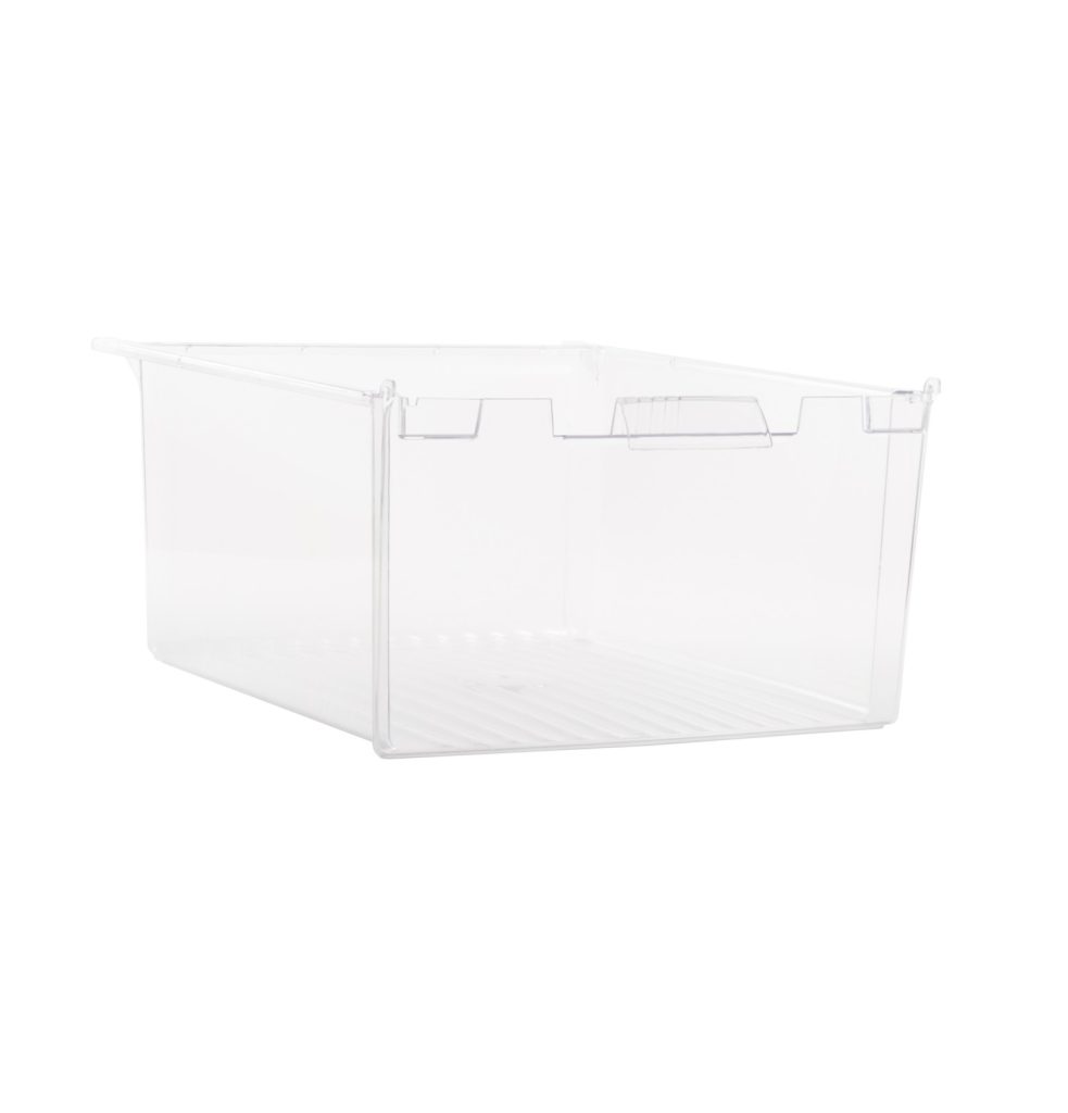 OEM Genuine Part 1 of WR32X10834 - REFRIGERATOR VEGETABLE PAN - CLEAR