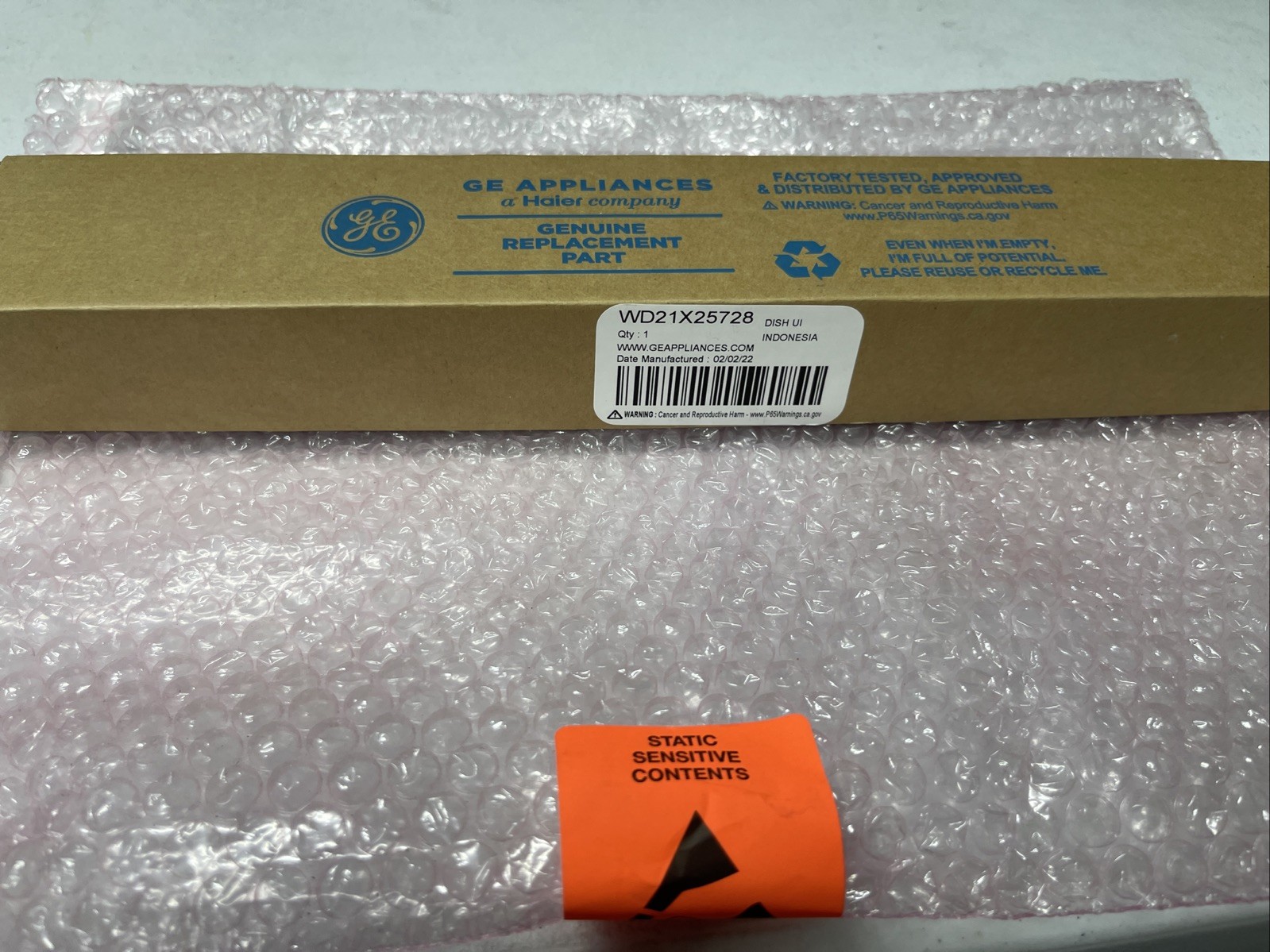 Original sealed OEM NEW GE UI Board WD21X25728 - Image 3